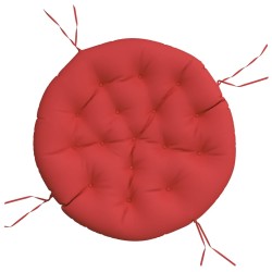 vidaXL Kissen Rund Rot Ø 100x11 cm Oxford-Gewebe
