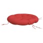 vidaXL Kissen Rund Rot Ø 100x11 cm Oxford-Gewebe