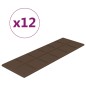 Wandpaneele 12 Stk. Braun 90x30 cm Stoff 3,24 m² Wandpaneele 12 Stk. Braun 90x30 cm Stoff 3,24 m²