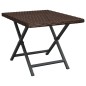 vidaXL Klapptisch Braun 45x35x32 cm Poly Rattan vidaXL Klapptisch Braun 45x35x32 cm Poly Rattan