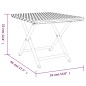 vidaXL Klapptisch Braun 45x35x32 cm Poly Rattan vidaXL Klapptisch Braun 45x35x32 cm Poly Rattan