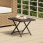 vidaXL Klapptisch Schwarz 45x35x32 cm Poly Rattan vidaXL Klapptisch Schwarz 45x35x32 cm Poly Rattan