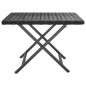 vidaXL Klapptisch Schwarz 45x35x32 cm Poly Rattan vidaXL Klapptisch Schwarz 45x35x32 cm Poly Rattan