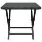 vidaXL Klapptisch Schwarz 45x35x32 cm Poly Rattan vidaXL Klapptisch Schwarz 45x35x32 cm Poly Rattan