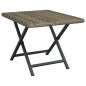 vidaXL Klapptisch Grau 45x35x32 cm Poly Rattan vidaXL Klapptisch Grau 45x35x32 cm Poly Rattan