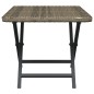 vidaXL Klapptisch Grau 45x35x32 cm Poly Rattan vidaXL Klapptisch Grau 45x35x32 cm Poly Rattan