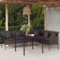 vidaXL 2-tlg. Garten-Essgruppe mit Kissen Schwarz Poly Rattan vidaXL 2-tlg. Garten-Essgruppe mit Kissen Schwarz Poly Rattan