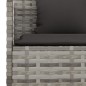 vidaXL 2-tlg. Garten-Essgruppe mit Kissen Grau Poly Rattan vidaXL 2-tlg. Garten-Essgruppe mit Kissen Grau Poly Rattan