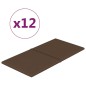Wandpaneele 12 Stk. Braun 60x30 cm Stoff 2,16 m² Wandpaneele 12 Stk. Braun 60x30 cm Stoff 2,16 m²