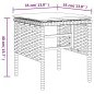 vidaXL Gartenhocker mit Kissen 4 Stk. Schwarz Poly Rattan vidaXL Gartenhocker mit Kissen 4 Stk. Schwarz Poly Rattan