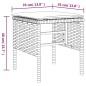 vidaXL Gartenhocker mit Kissen 4 Stk. Grau Poly Rattan vidaXL Gartenhocker mit Kissen 4 Stk. Grau Poly Rattan