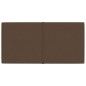 Wandpaneele 12 Stk. Braun 60x30 cm Stoff 2,16 m² Wandpaneele 12 Stk. Braun 60x30 cm Stoff 2,16 m²