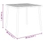 vidaXL Gartentisch Anthrazit 80x80x71 cm Stahl vidaXL Gartentisch Anthrazit 80x80x71 cm Stahl