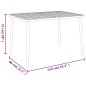 vidaXL Gartentisch Anthrazit 110x80x71 cm Stahl vidaXL Gartentisch Anthrazit 110x80x71 cm Stahl