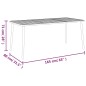 vidaXL Gartentisch Anthrazit 165x80x71 cm Stahl vidaXL Gartentisch Anthrazit 165x80x71 cm Stahl
