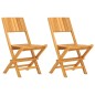 vidaXL Gartenstühle 2 Stk. Klappbar 47x61x90 cm Massivholz Teak vidaXL Gartenstühle 2 Stk. Klappbar 47x61x90 cm Massivholz Teak