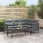 vidaXL Garten Couchtisch Anthrazit 110x55x35cm Stahl vidaXL Garten Couchtisch Anthrazit 110x55x35cm Stahl