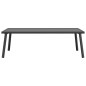 vidaXL Garten Couchtisch Anthrazit 110x55x35cm Stahl vidaXL Garten Couchtisch Anthrazit 110x55x35cm Stahl