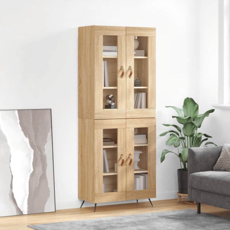 Highboard Sonoma-Eiche 69,5x34x180 cm Holzwerkstoff Highboard Sonoma-Eiche 69,5x34x180 cm Holzwerkstoff