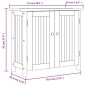 vidaXL Gartenschrank 75x35x70 cm Massivholz Akazie vidaXL Gartenschrank 75x35x70 cm Massivholz Akazie