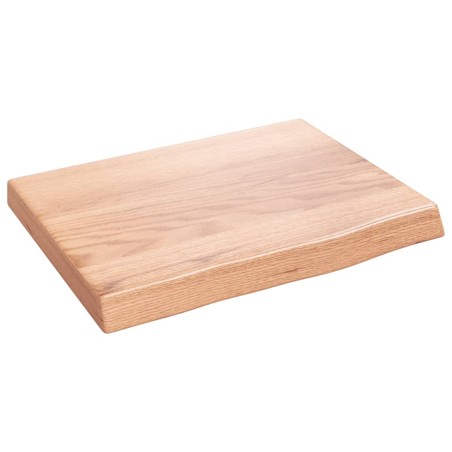 vidaXL Wandregal Hellbraun 40x30x(2-4) cm Massivholz Eiche Behandelt