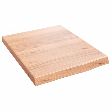 vidaXL Wandregal Hellbraun 40x50x(2-4) cm Massivholz Eiche Behandelt