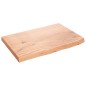 vidaXL Wandregal Hellbraun 60x40x4 cm Massivholz Eiche Behandelt vidaXL Wandregal Hellbraun 60x40x4 cm Massivholz Eiche Behandelt