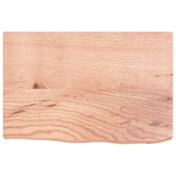 vidaXL Wandregal Hellbraun 60x40x4 cm Massivholz Eiche Behandelt