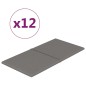 Wandpaneele 12 Stk. Hellgrau 60x30 cm Stoff 2,16 m² Wandpaneele 12 Stk. Hellgrau 60x30 cm Stoff 2,16 m²