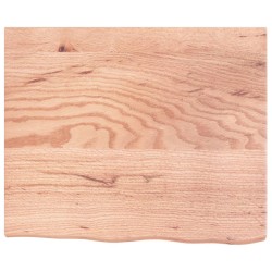 vidaXL Wandregal Hellbraun 60x50x4 cm Massivholz Eiche Behandelt