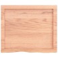 vidaXL Wandregal Hellbraun 60x50x4 cm Massivholz Eiche Behandelt vidaXL Wandregal Hellbraun 60x50x4 cm Massivholz Eiche Behandelt