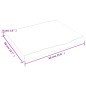 vidaXL Wandregal Hellbraun 60x50x4 cm Massivholz Eiche Behandelt vidaXL Wandregal Hellbraun 60x50x4 cm Massivholz Eiche Behandelt