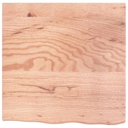 vidaXL Wandregal Hellbraun 60x60x4 cm Massivholz Eiche Behandelt