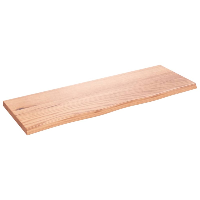vidaXL Wandregal Hellbraun 80x30x2 cm Massivholz Eiche Behandelt vidaXL Wandregal Hellbraun 80x30x2 cm Massivholz Eiche Behandelt