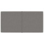 Wandpaneele 12 Stk. Hellgrau 60x30 cm Stoff 2,16 m² Wandpaneele 12 Stk. Hellgrau 60x30 cm Stoff 2,16 m²