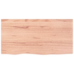 vidaXL Wandregal Hellbraun 80x40x4 cm Massivholz Eiche Behandelt