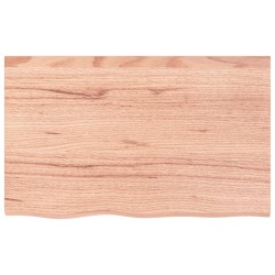 vidaXL Wandregal Hellbraun 80x50x2 cm Massivholz Eiche Behandelt