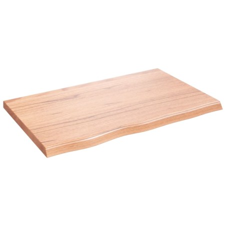 vidaXL Wandregal Hellbraun 80x50x4 cm Massivholz Eiche Behandelt