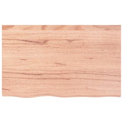 vidaXL Wandregal Hellbraun 80x50x4 cm Massivholz Eiche Behandelt