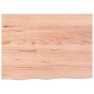 vidaXL Wandregal Hellbraun 80x60x(2-4) cm Massivholz Eiche Behandelt