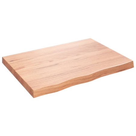 vidaXL Wandregal Hellbraun 80x60x6 cm Massivholz Eiche Behandelt