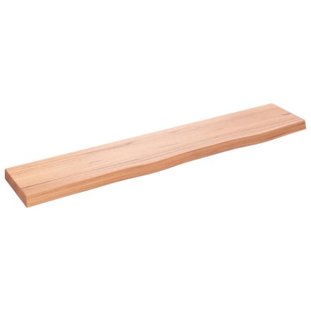 vidaXL Wandregal Hellbraun 100x20x4 cm Massivholz Eiche Behandelt