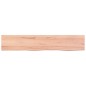 vidaXL Wandregal Hellbraun 100x20x4 cm Massivholz Eiche Behandelt