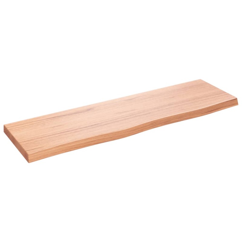 vidaXL Wandregal Hellbraun 100x30x4 cm Massivholz Eiche Behandelt vidaXL Wandregal Hellbraun 100x30x4 cm Massivholz Eiche Behandelt