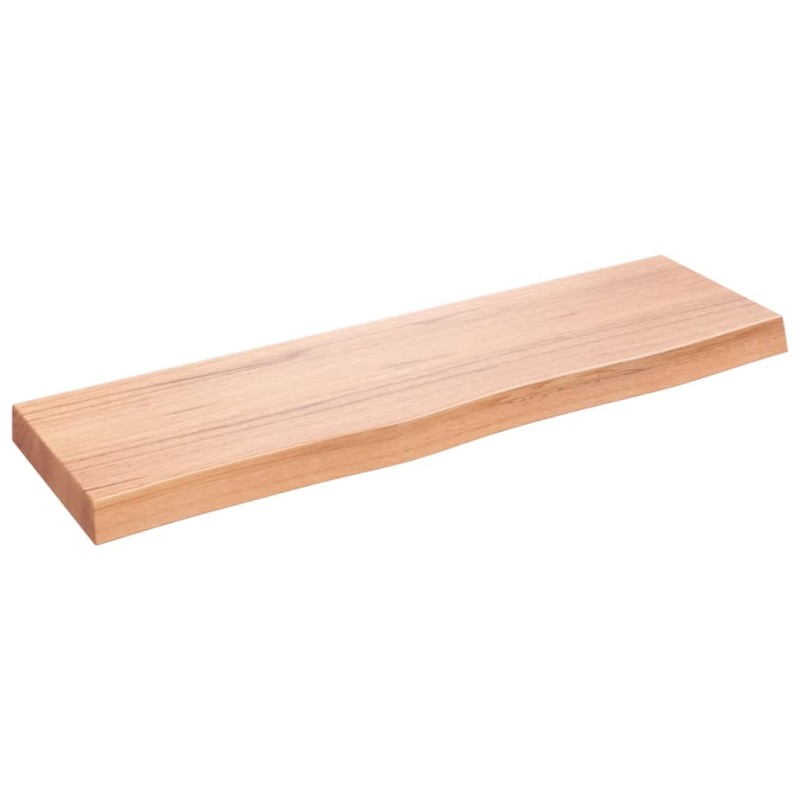 vidaXL Wandregal Hellbraun 100x30x6 cm Massivholz Eiche Behandelt vidaXL Wandregal Hellbraun 100x30x6 cm Massivholz Eiche Behandelt