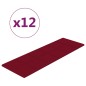 Wandpaneele 12 Stk. Weinrot 90x30 cm Samt 3,24 m² Wandpaneele 12 Stk. Weinrot 90x30 cm Samt 3,24 m²