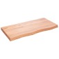 vidaXL Wandregal Hellbraun 100x50x6 cm Massivholz Eiche Behandelt vidaXL Wandregal Hellbraun 100x50x6 cm Massivholz Eiche Behandelt
