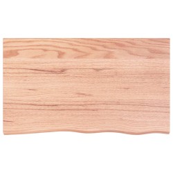 vidaXL Wandregal Hellbraun 100x60x2 cm Massivholz Eiche Behandelt