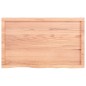 vidaXL Wandregal Hellbraun 100x60x(2-4) cm Massivholz Eiche Behandelt vidaXL Wandregal Hellbraun 100x60x(2-4) cm Massivholz Eiche Behandelt