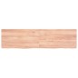 vidaXL Wandregal Hellbraun 120x30x(2-4) cm Massivholz Eiche Behandelt